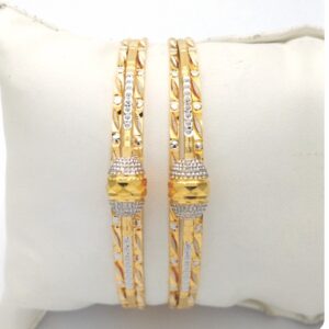 Gold Hallmark GLASS MANI Bangle - SML932