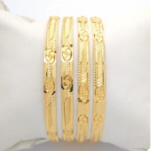 Gold Hallmark Hollo Bangle - Hkp925