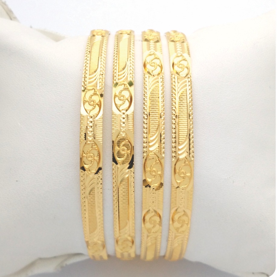 Gold Hallmark Hollo Bangle - Hkp925