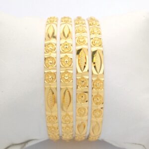Gold Hallmark Hollo Bangle - Hkp925