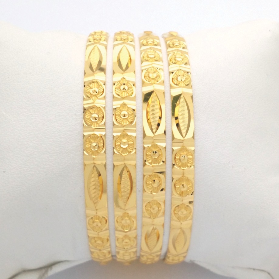 Gold Hallmark Hollo Bangle - Hkp925