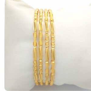 Gold hallmark goal dia bangle - gd914