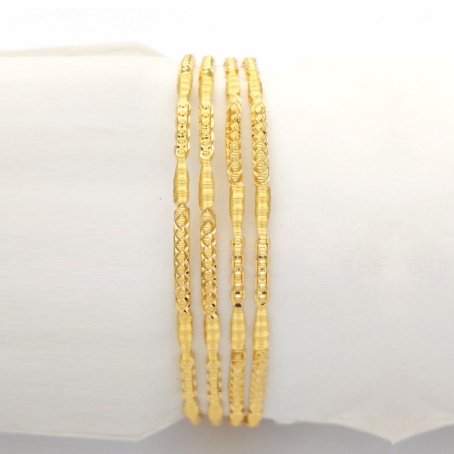Gold Hallmark GOAL DIA Bangle - GD912