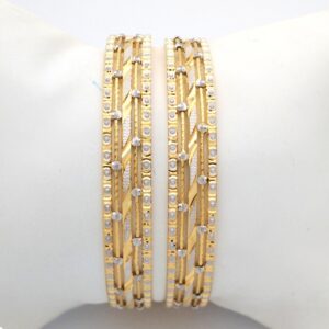 Gold Hallmark TAR MANI Bangle - SML895