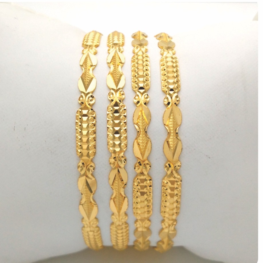 Gold Hallmark TRIANGLE DIE Bangle - TRD884