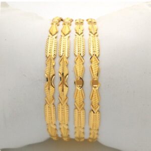 Gold Hallmark TRIANGLE DIE Bangle - TRD883