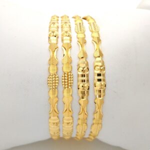 Gold Hallmark TRIANGLE DIE Bangle - TRD881