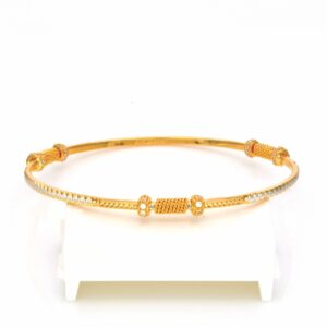 Gold hallmark casting stone bangle - cct865