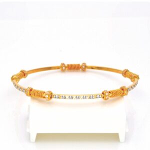 Gold hallmark casting stone bangle - cct864