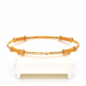 Gold hallmark casting stone bangle - cct863