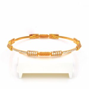 GOLD HALLMARK CASTING STONE BANGLE - CCT858
