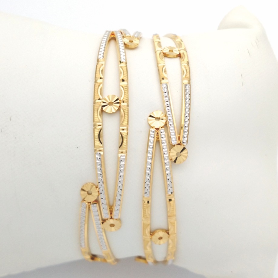 GOLD HALLMARK CNC LASER BANGLE - CLJ856