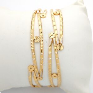 GOLD HALLMARK CNC LASER BANGLE - CLJ854