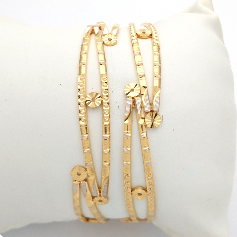 GOLD HALLMARK CNC LASER BANGLE - CLJ854