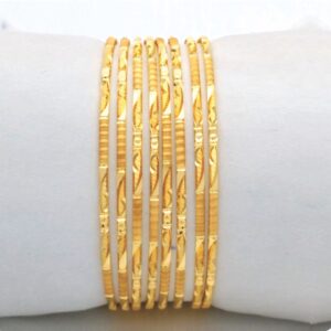 Gold hallmark glass bangle - gl850