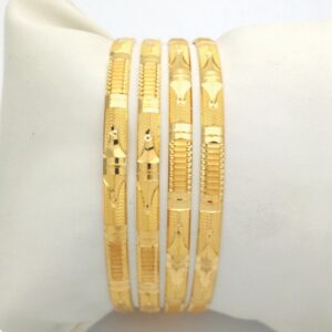 GOLD HALLMARK TRIANGLE BANGLE - TR838
