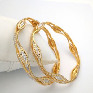 Gold Hallmark CNC LASER BANGLE - CLJ812
