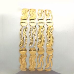 Gold Hallmark Cnc PATLA Bangle - CP790