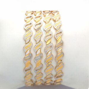 Gold hallmark cnc PATLA bangle - CP785