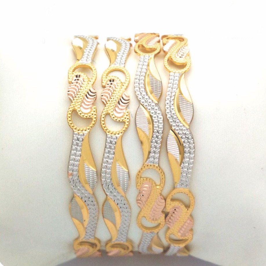 Gold hallmark cnc PATLA bangle - CP782