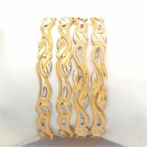Gold hallmark cnc PATLA bangle - CP781