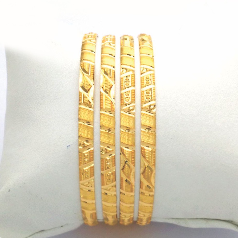 Gold Hallmark PLAIN Bangle -KN769