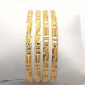 Gold Hallmark PLAIN Bangle -KN767