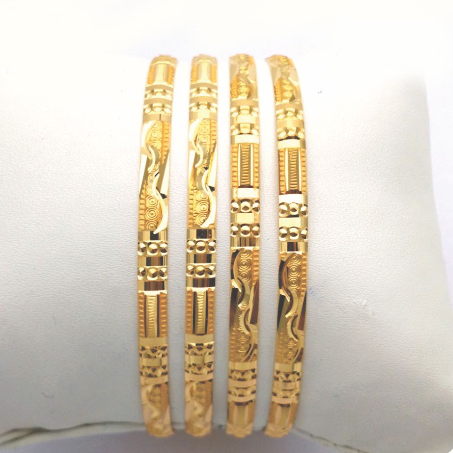 Gold Hallmark PLAIN Bangle -KN767