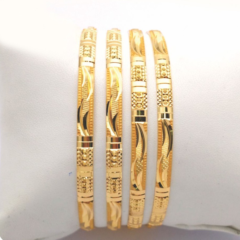 Gold hallmark PLAIN bangle -KN766