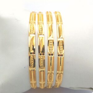 Gold hallmark PLAIN bangle - KN765