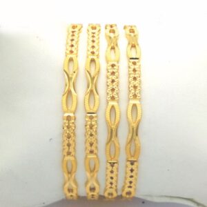 Gold Hallmark Rawa Bangle - 2LJ764