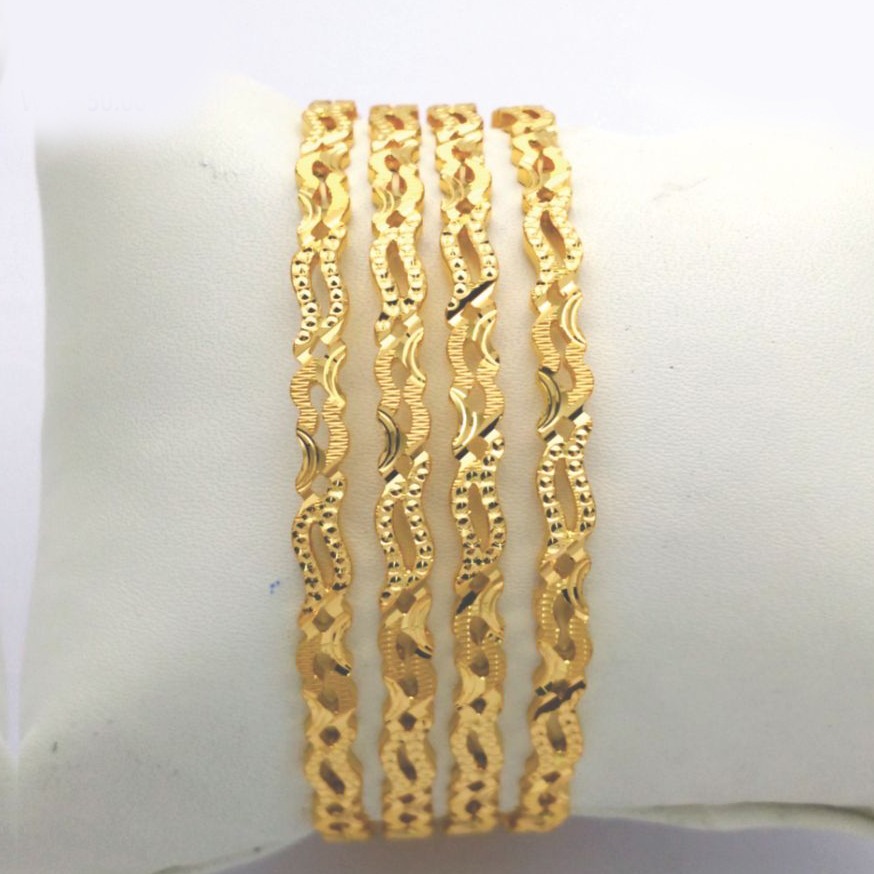 Gold Hallmark Rawa Bangle - 2LJ763