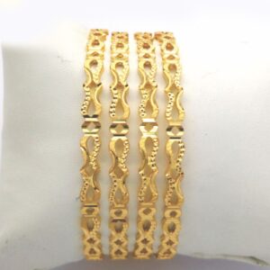 Gold Hallmark Rawa Bangle - 2LJ762
