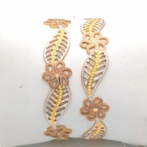 Gold Hallmark Cnc Patla Bangle - CP757B