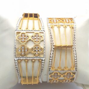 Gold hallmark cnc + tar bangle - CLJ751