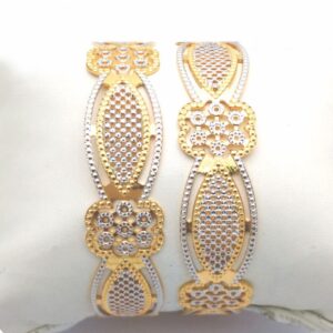 Gold hallmark cnc patla bangle - cp749