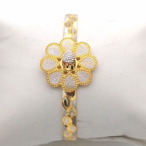 Gold Hallmark Cnc Lock Bangle - LL740