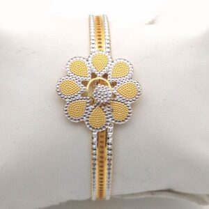 Gold Hallmark Cnc Lock Bangle - LL739