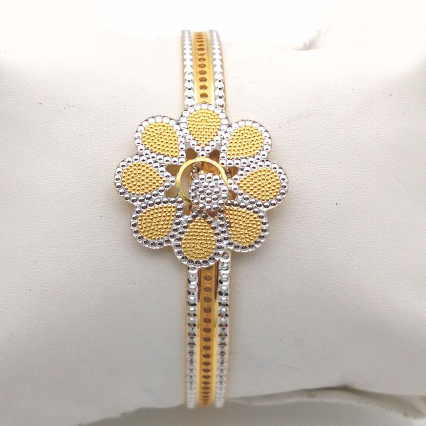 Gold Hallmark Cnc Lock Bangle - LL739