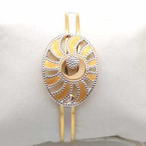 Gold Hallmark Cnc Lock Bangle - LL738