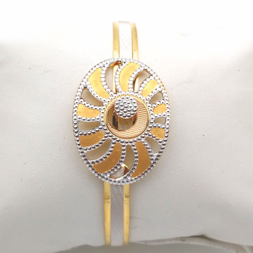 Gold Hallmark Cnc Lock Bangle - LL738