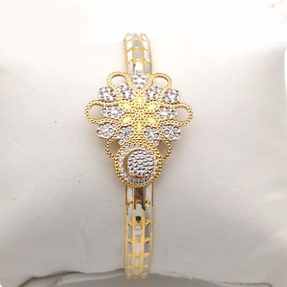 Gold Hallmark Cnc Lock Bangle - LL735