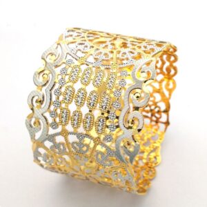 Gold hallmark cnc patla bangle - Cp730