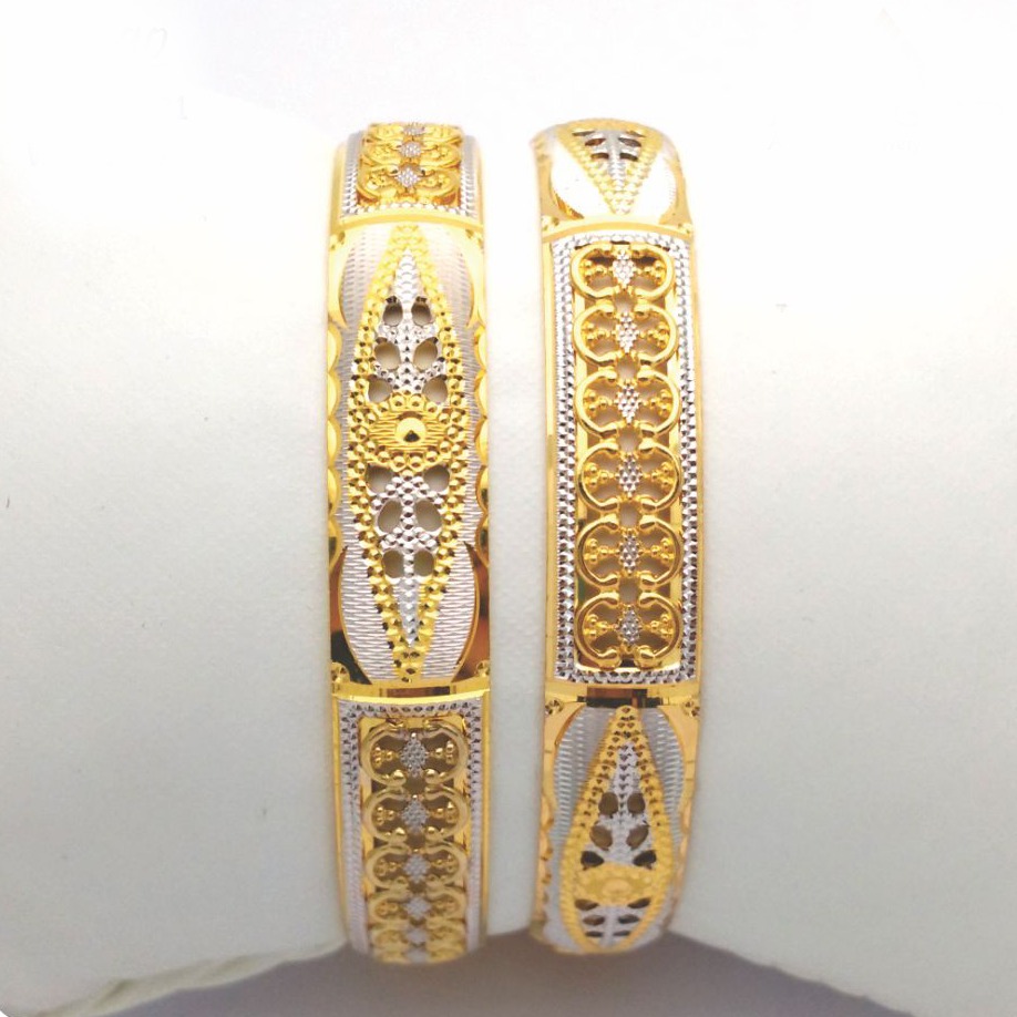 Gold hallmark cnc pokal +jali bangle - CLJ721