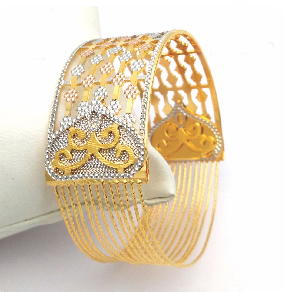 Gold hallmark cnc + tar bangle - CLJ681