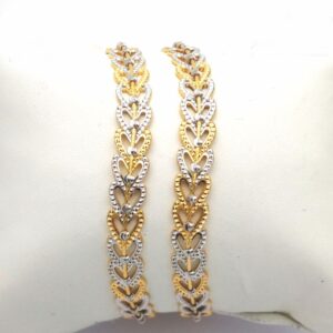 Gold hallmark cnc + tar mani bangle - Cml680