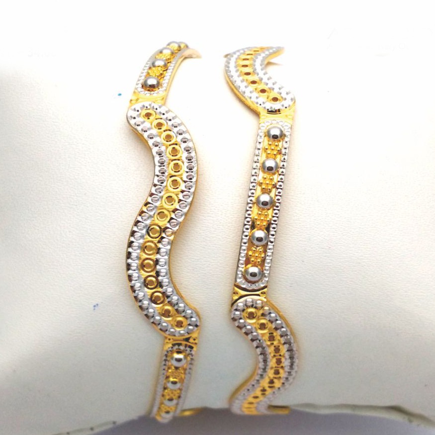 Gold hallmark cnc bangle - Cp666