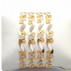 Gold hallmark cnc bangle - cp663