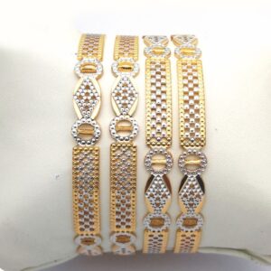 Gold hallmark cnc bangle - Cp659
