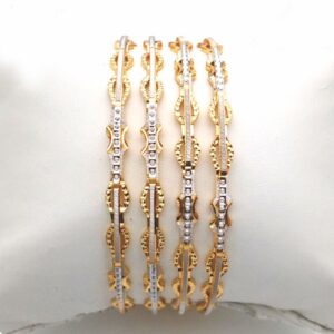 Gold hallmark plain laser joint bangle - slj340